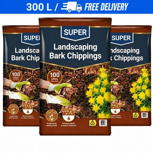 300l bark chippings bulk - bulk, bag