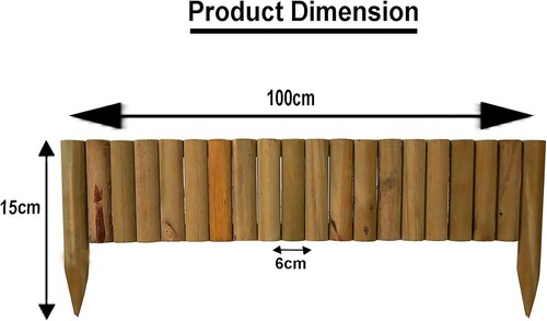 Wooden log roll - roll, border