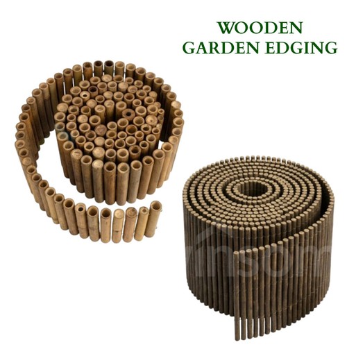 Wooden garden edging - garden, roll