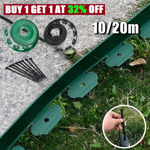 20m lawn edge border with - border,