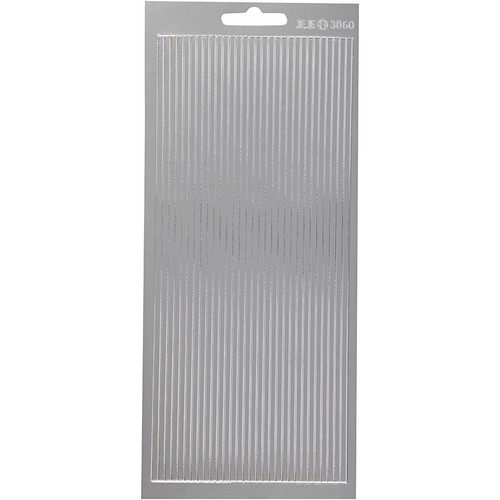 Silver self adhesive - self, borders