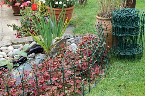 Garden border fence lawn - garden,