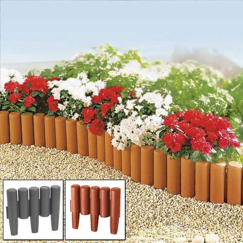 Plastic garden edging - garden,