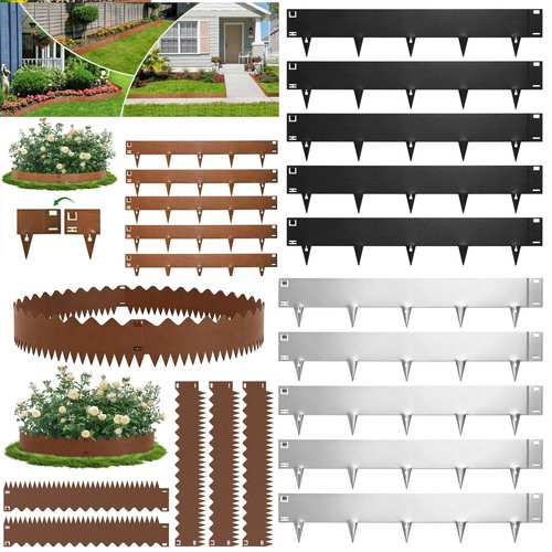 Corten garden lawn edging - corten,