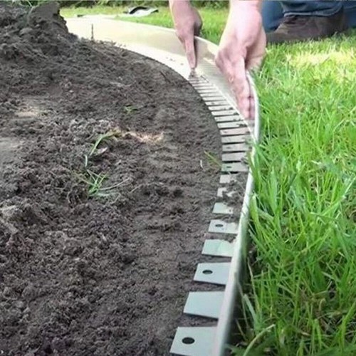 Galvanised steel metal lawn - metal,