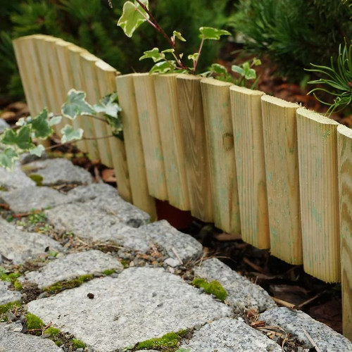 Border picket fence edging - border,