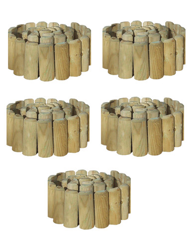 Log rolls garden wooden - 5,