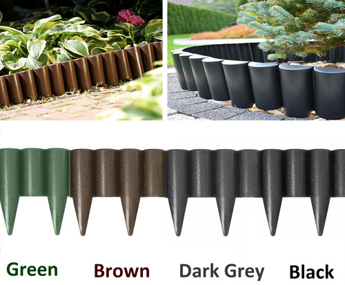 Long garden lawn palisade - long,